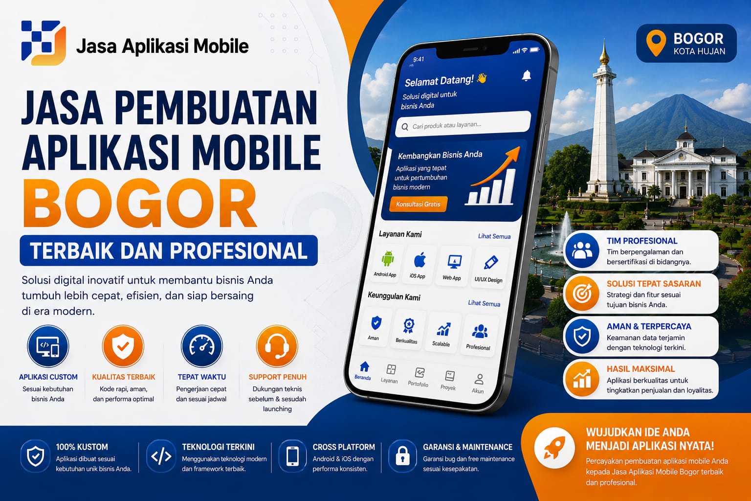 Jasa Pembuatan Aplikasi Mobile Bogor Terbaik dan Profesional